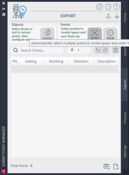 Auto pick button