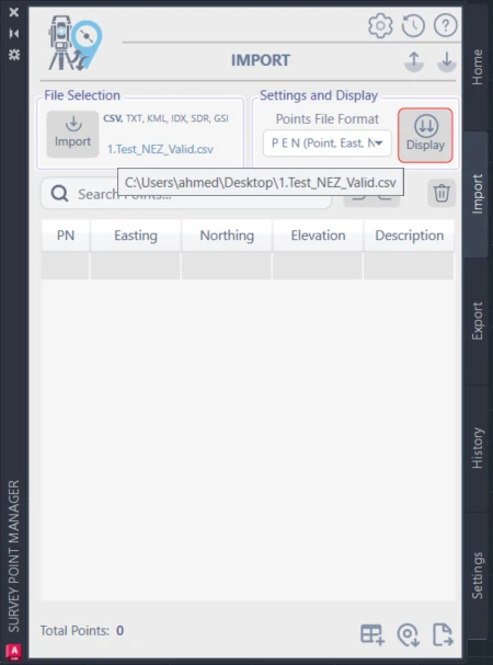 Set format options